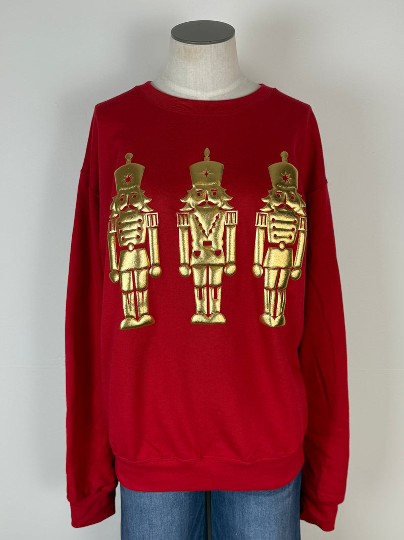Nutcracker Puff Print Sweatshirt
