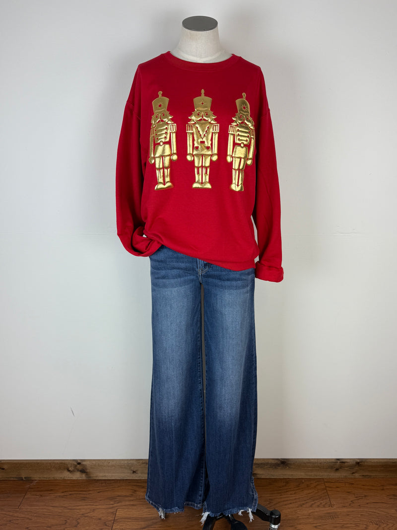 Nutcracker Puff Print Sweatshirt