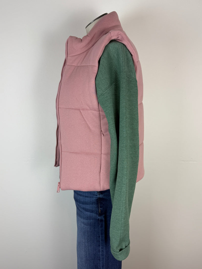 Sophie Classic Puffer Vest in Mauve