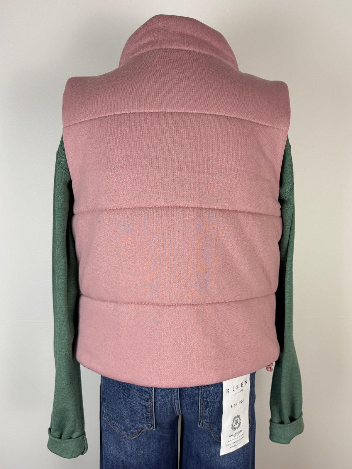 Sophie Classic Puffer Vest in Mauve