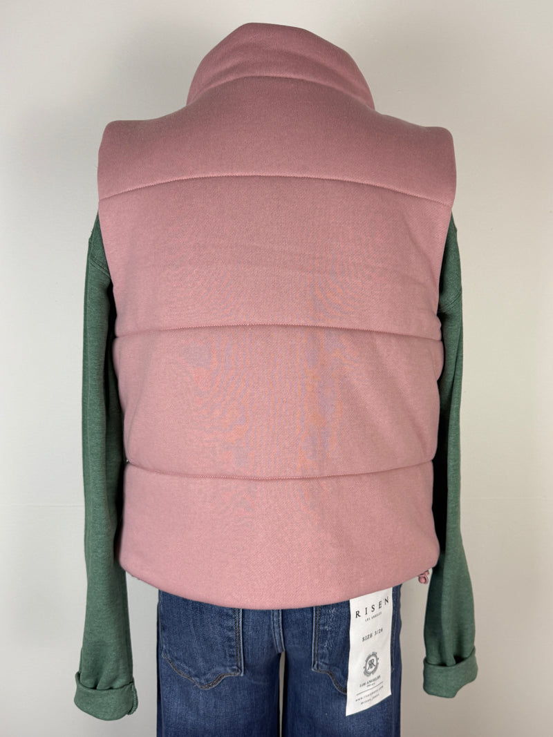Sophie Classic Puffer Vest in Mauve