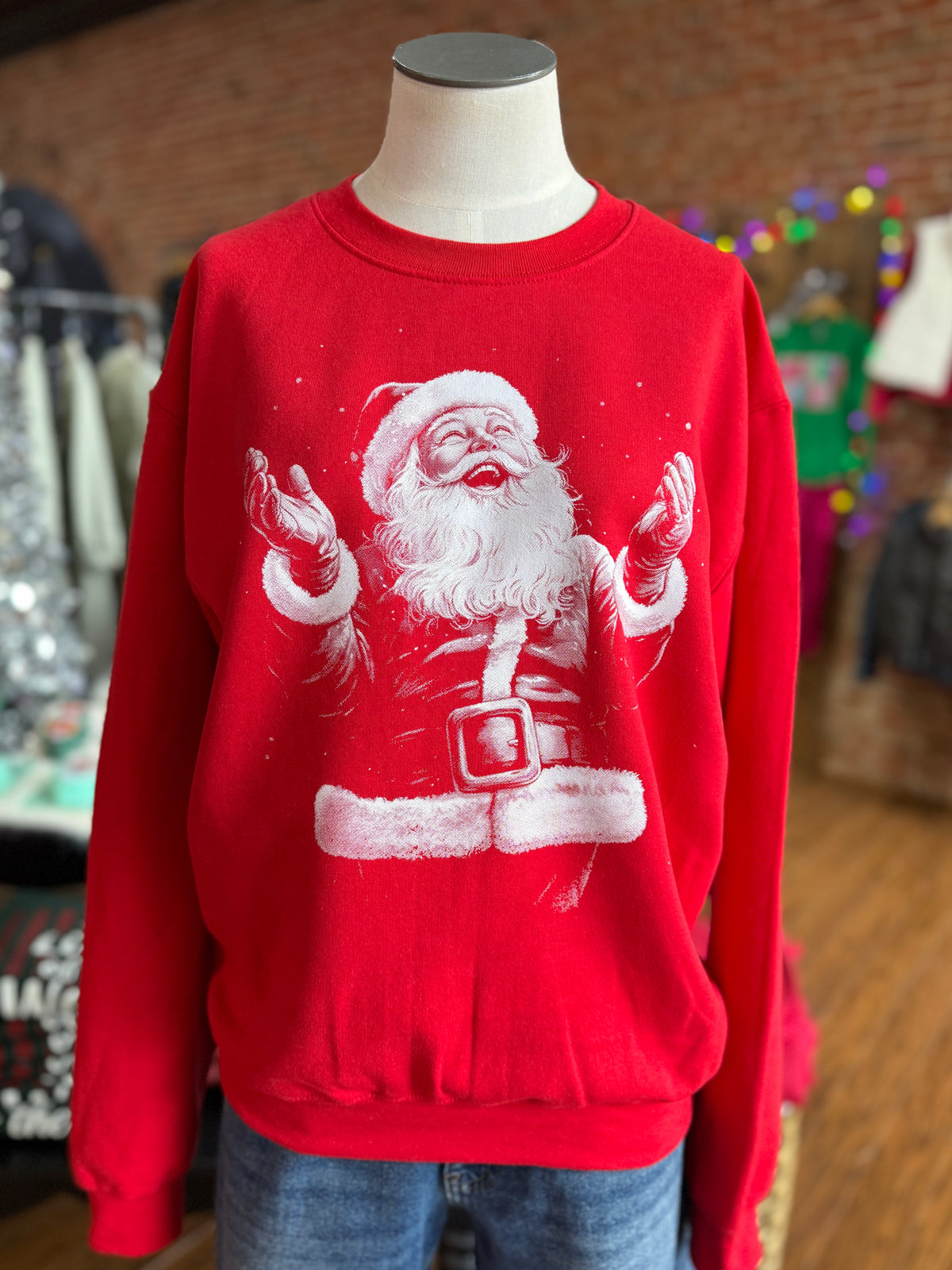 Magical Santa Sweatshirt in Red