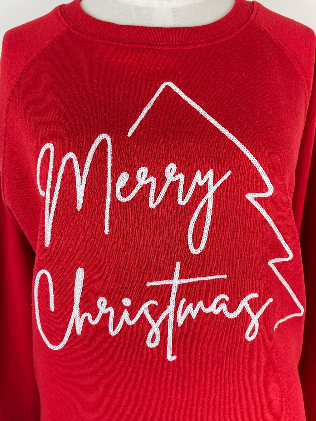 Merry Christmas Crew Neck in Red