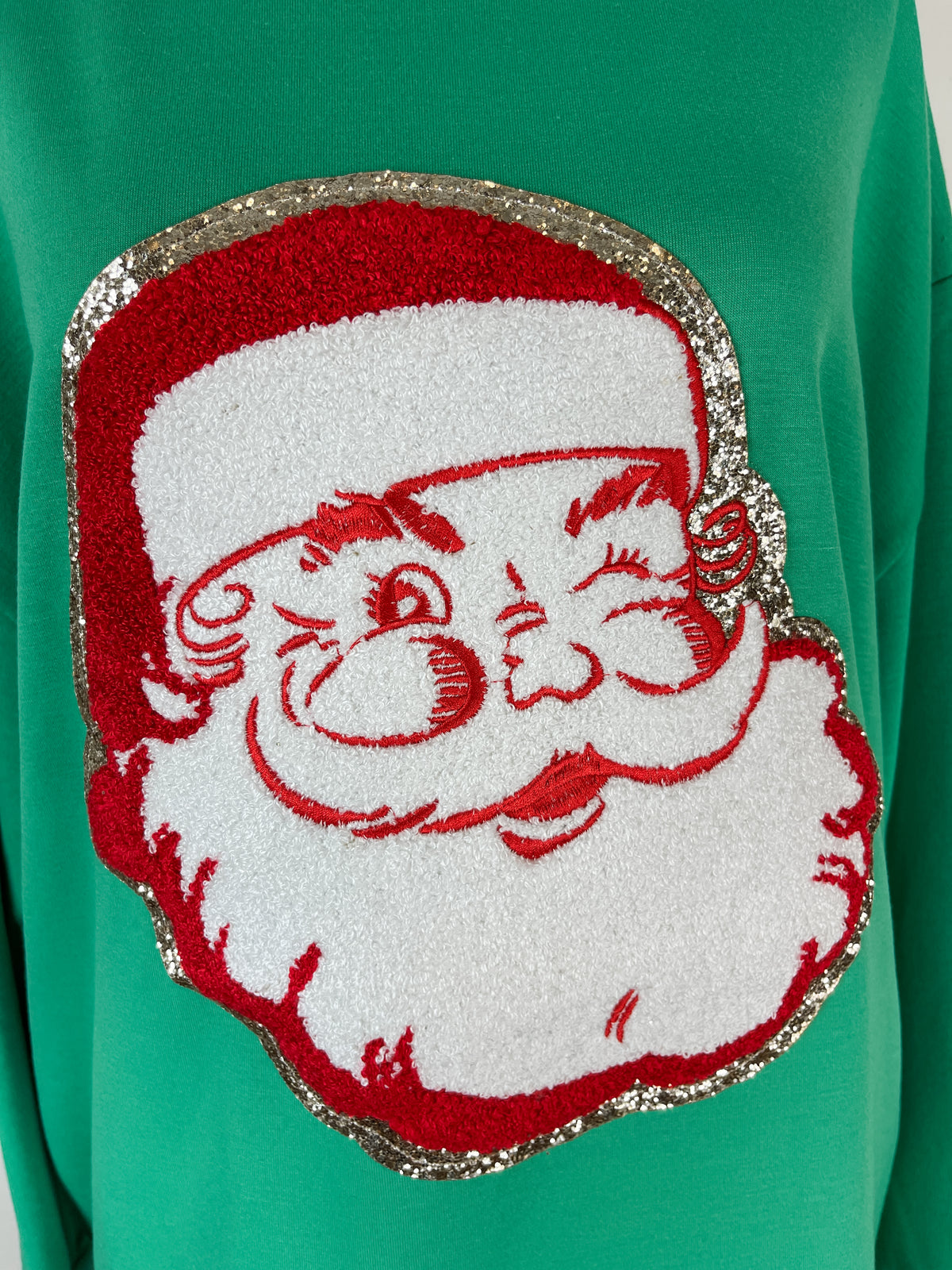 Santa Pullover in Green