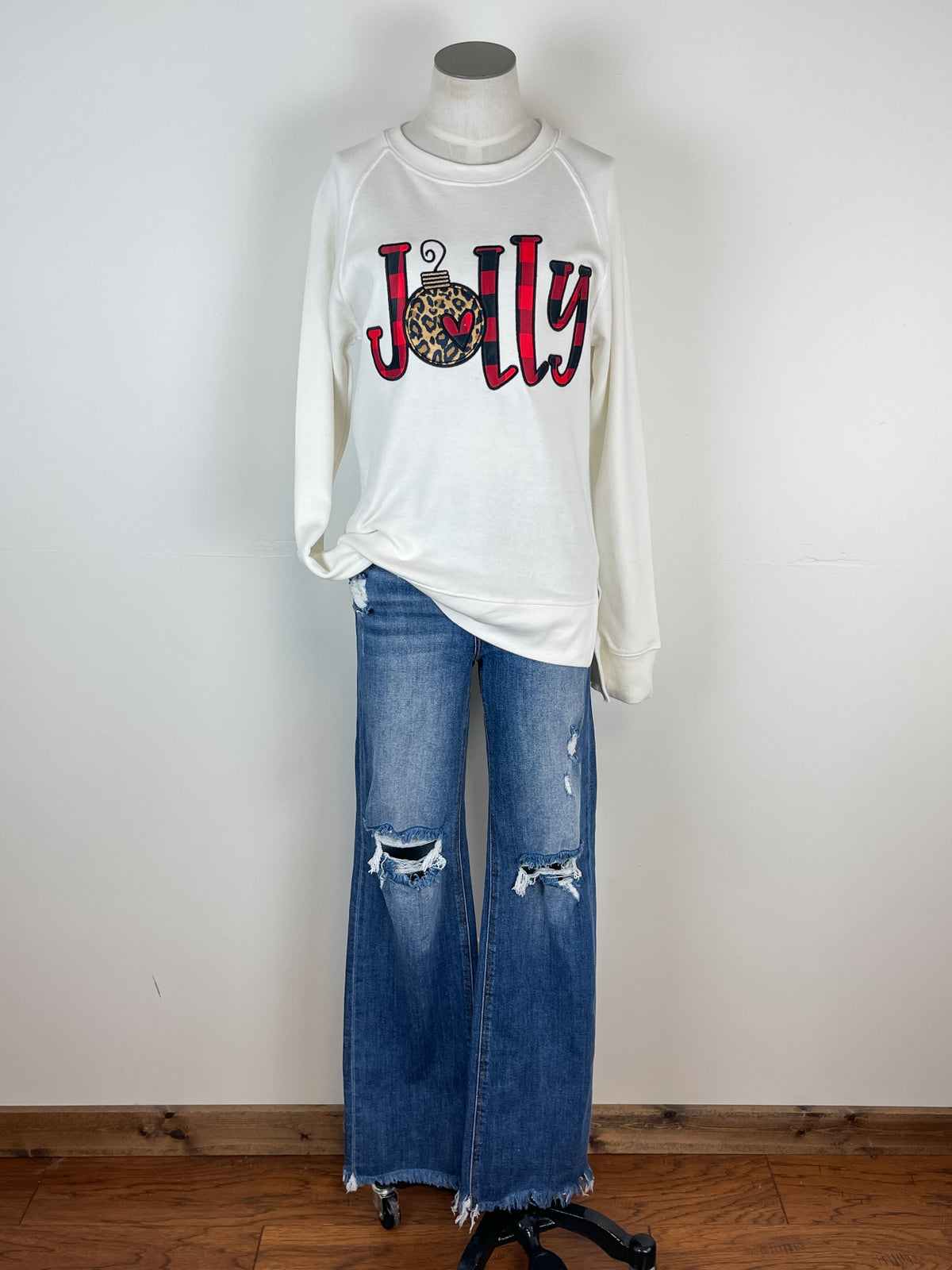 Jolly Crew Neck in Off White