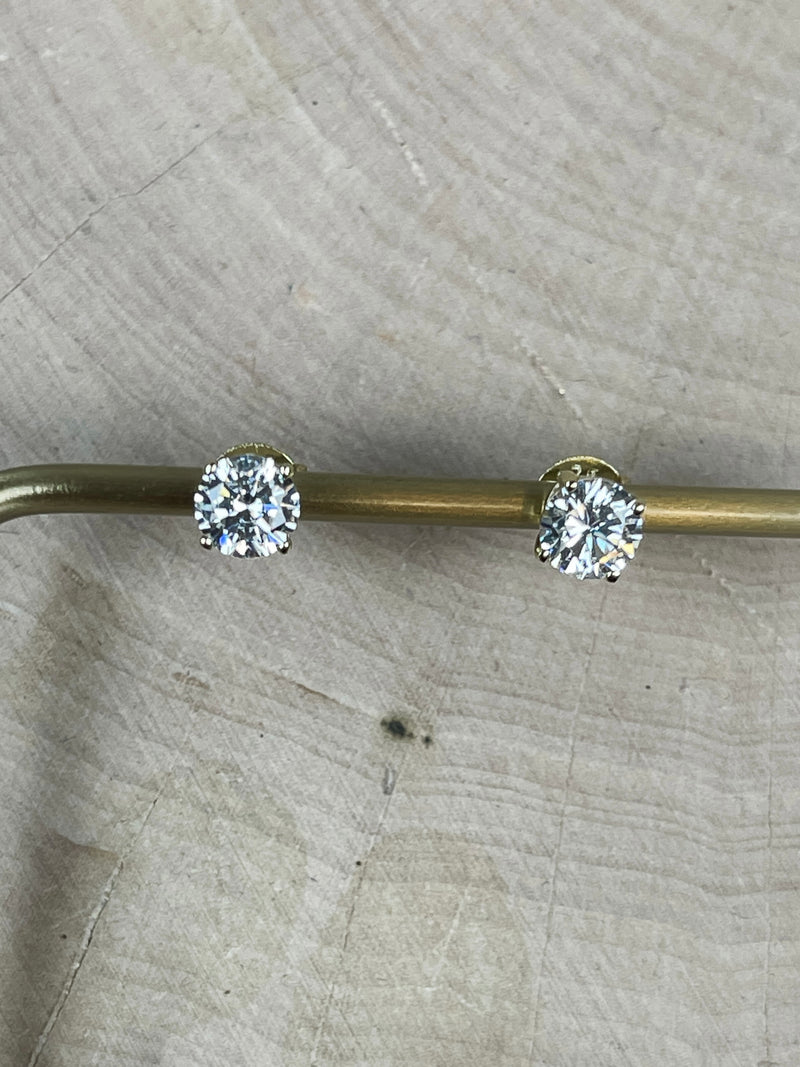 Be-Je Designs 1 Carat CZ Studs