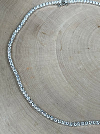 Be-Je Designs Tennis Necklace in Silver