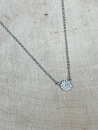 Be-Je Designs Pave Circle Necklace