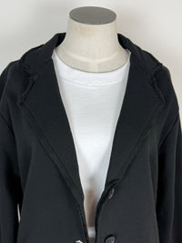 Hannah Raw Edge Blazer in Black