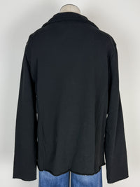 Hannah Raw Edge Blazer in Black