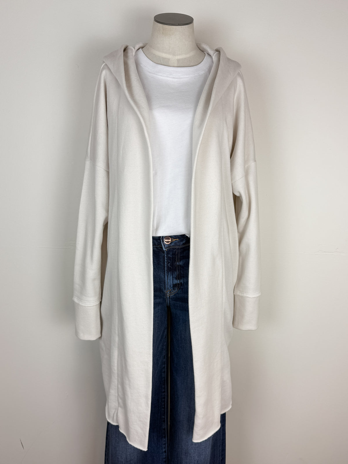 Emma Hooded Cardigan in Natural