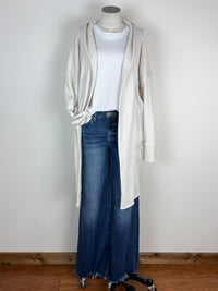 Emma Hooded Cardigan in Natural