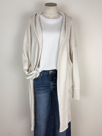 Emma Hooded Cardigan in Natural