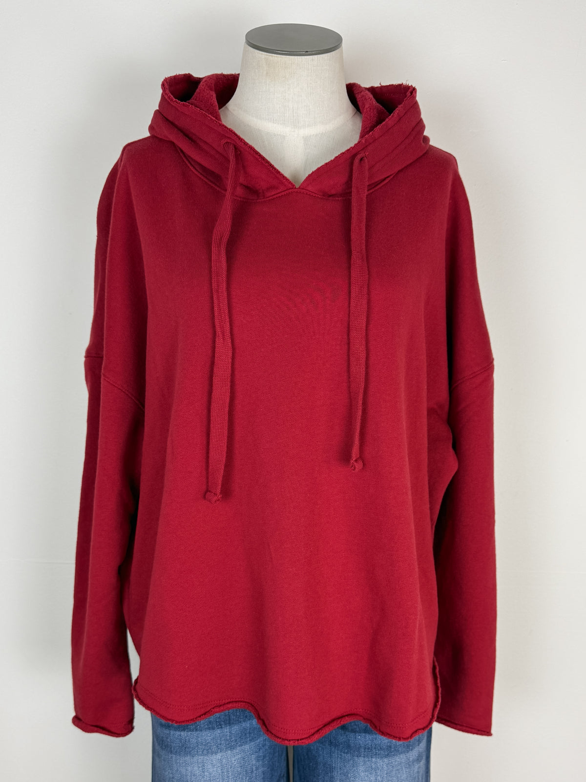 Penelope Everyday Hoodie in Garnet Red