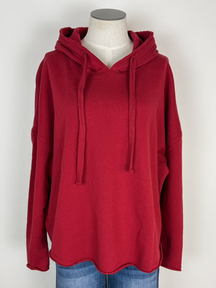 Penelope Everyday Hoodie in Garnet Red