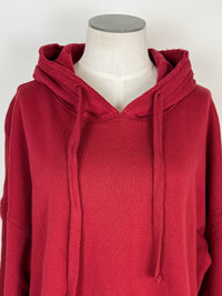 Penelope Everyday Hoodie in Garnet Red