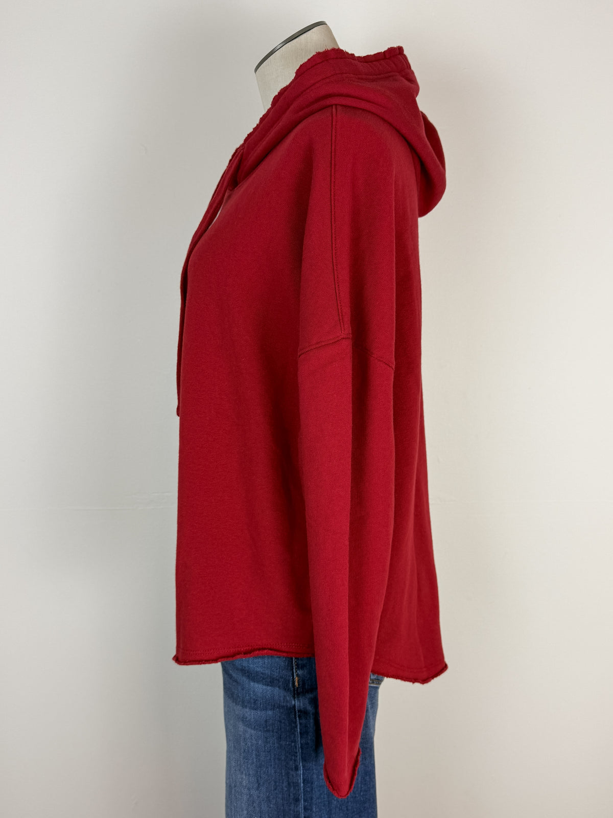Penelope Everyday Hoodie in Garnet Red