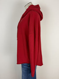 Penelope Everyday Hoodie in Garnet Red
