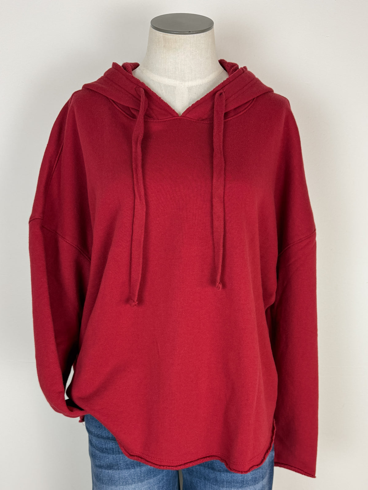 Penelope Everyday Hoodie in Garnet Red