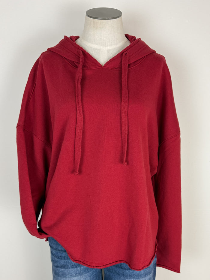 Penelope Everyday Hoodie in Garnet Red