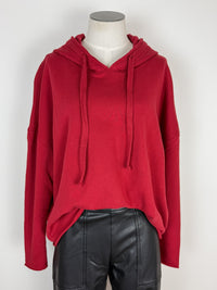 Penelope Everyday Hoodie in Garnet Red