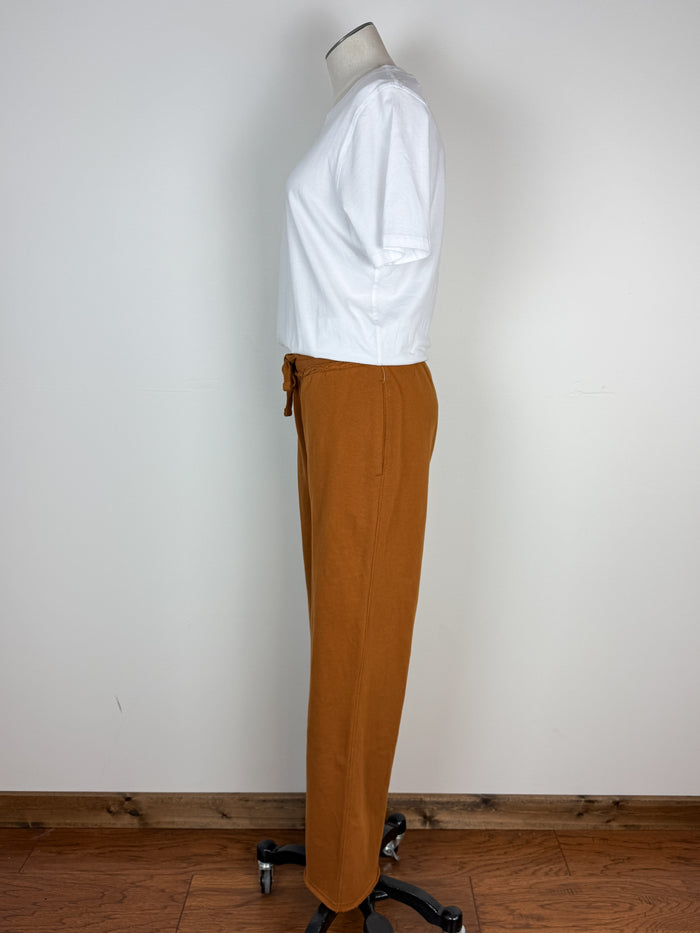 Mila Wide Leg Pant in Burnt Amber