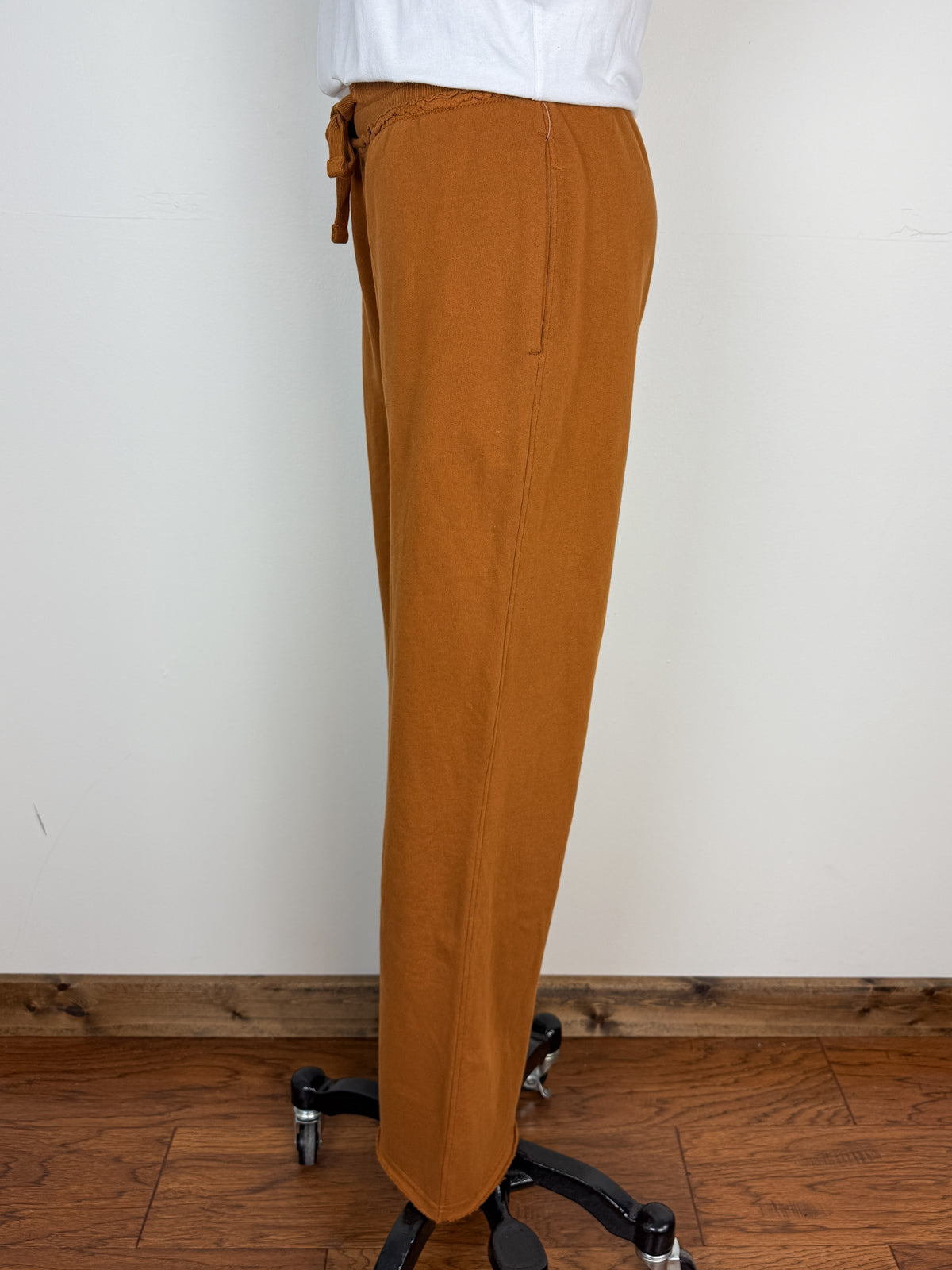 Mila Wide Leg Pant in Burnt Amber
