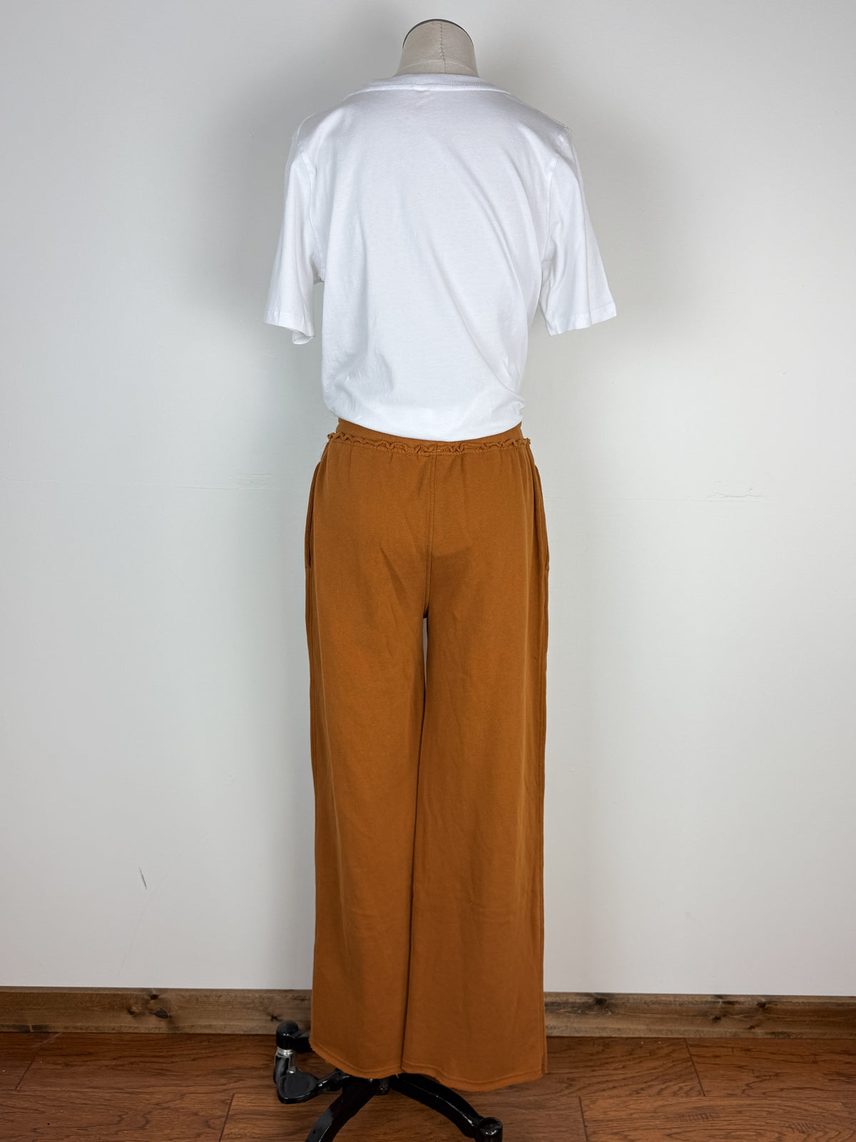 Mila Wide Leg Pant in Burnt Amber