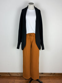 Mila Wide Leg Pant in Burnt Amber