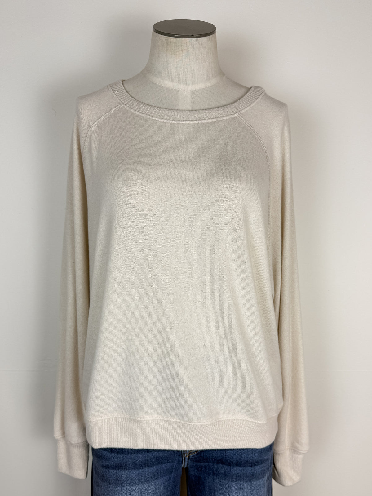 Bri Raglan Sweater in Stone