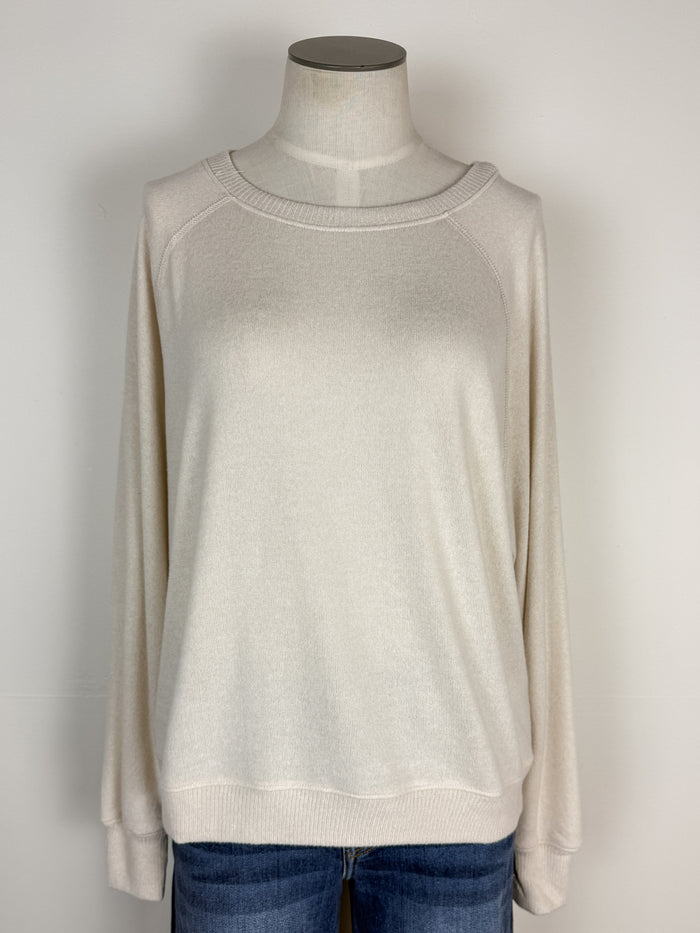 Bri Raglan Sweater in Stone