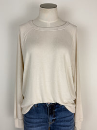 Bri Raglan Sweater in Stone