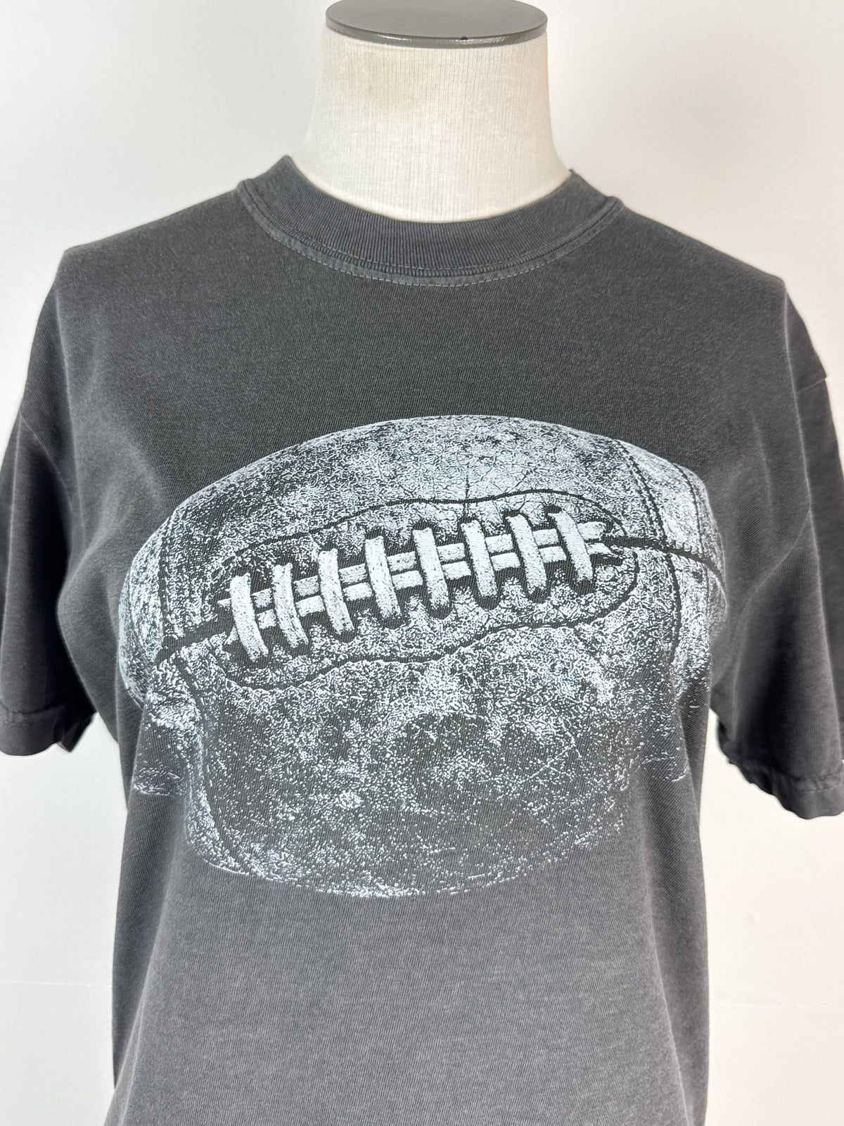 Football Tee in Charcoal