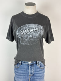 Football Tee in Charcoal