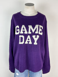 Game Day Sweater in Purple