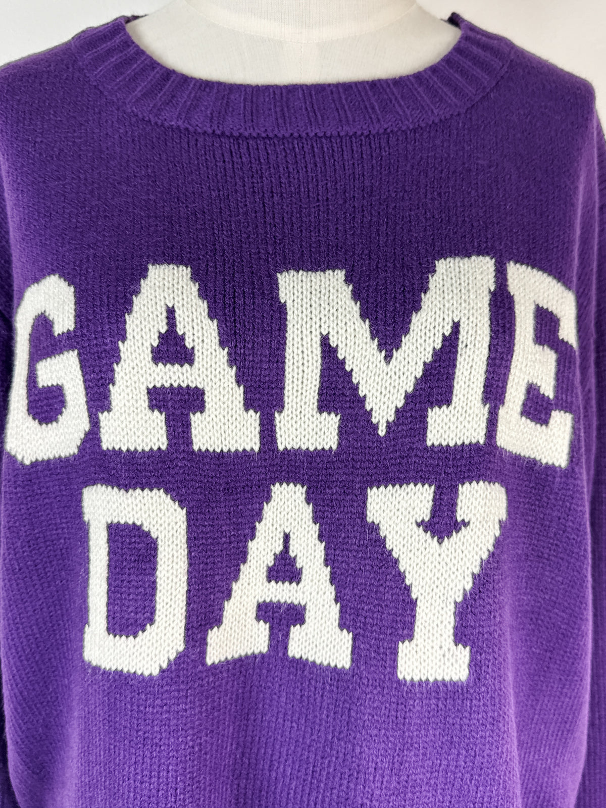 Game Day Sweater in Purple