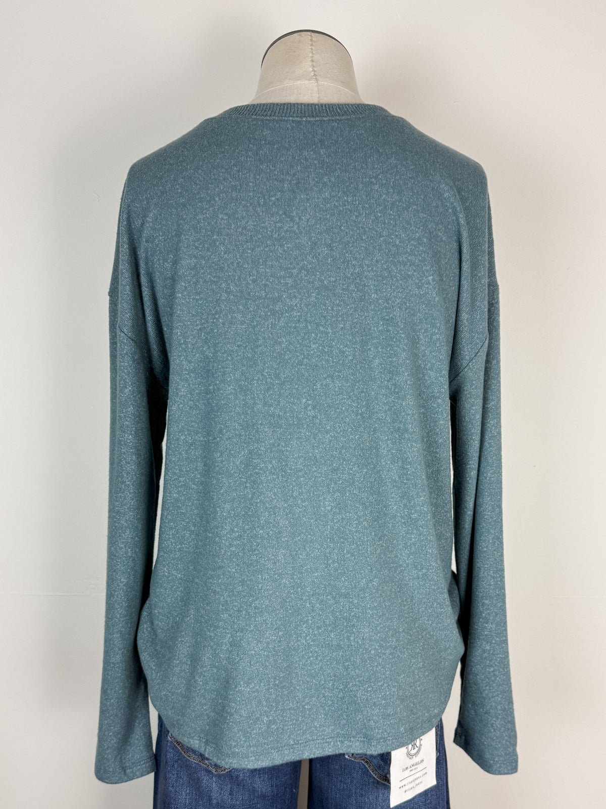 Emilia Henley Top in Teal