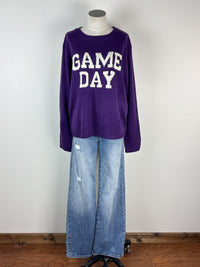 Game Day Sweater in Purple