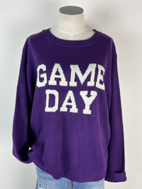 Game Day Sweater in Purple