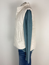 Marcy Puffer Vest in Ecru