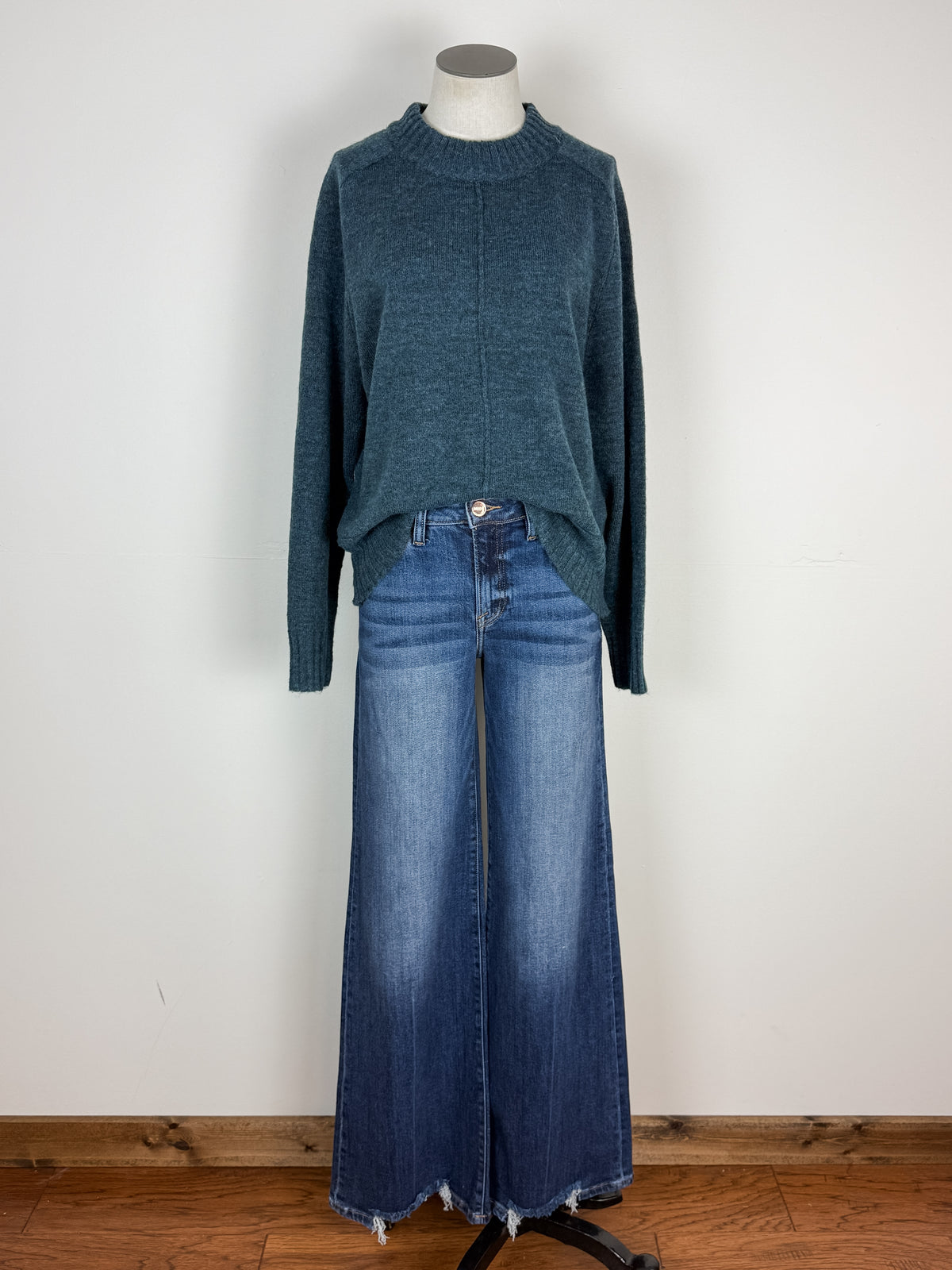 Ava Sweater in Dark Teal