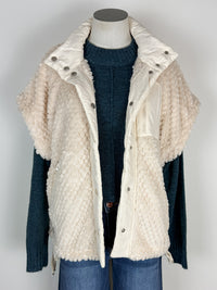 Lindy Sherpa Vest in Ecru