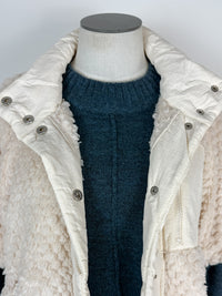 Lindy Sherpa Vest in Ecru