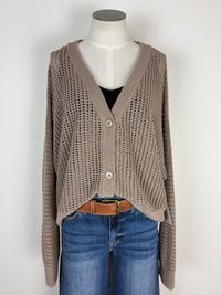 Harper Cardigan in Taupe
