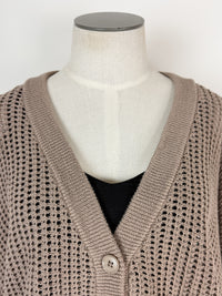 Harper Cardigan in Taupe