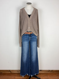 Harper Cardigan in Taupe