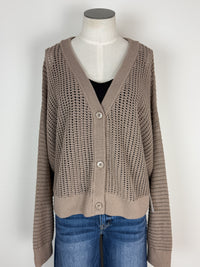 Harper Cardigan in Taupe