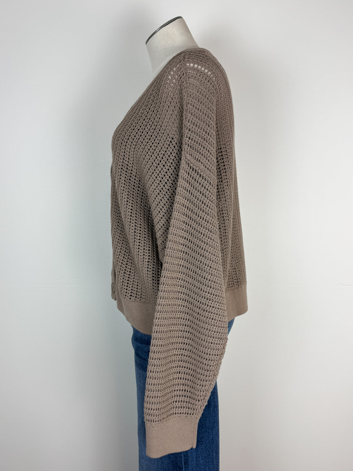 Harper Cardigan in Taupe