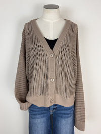 Harper Cardigan in Taupe