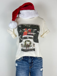 Christmas Truck Tee in Natural